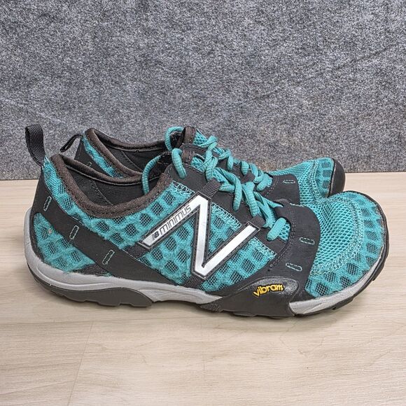 New Balance Minimus Trail Running Shoes Vibram Sole Green WT10CG Womens Size 7.5 - Picture 1 of 11
